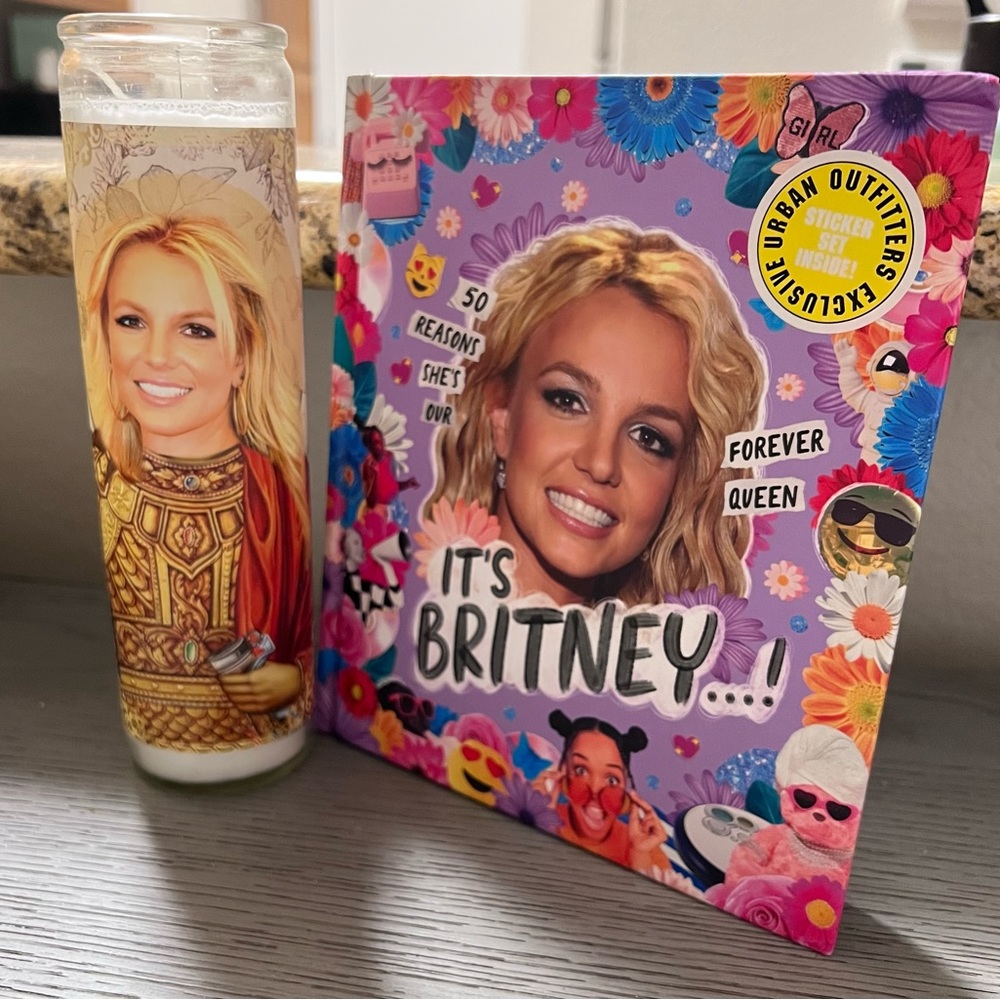 NEW Britney Spears Book and Prayer Candle
